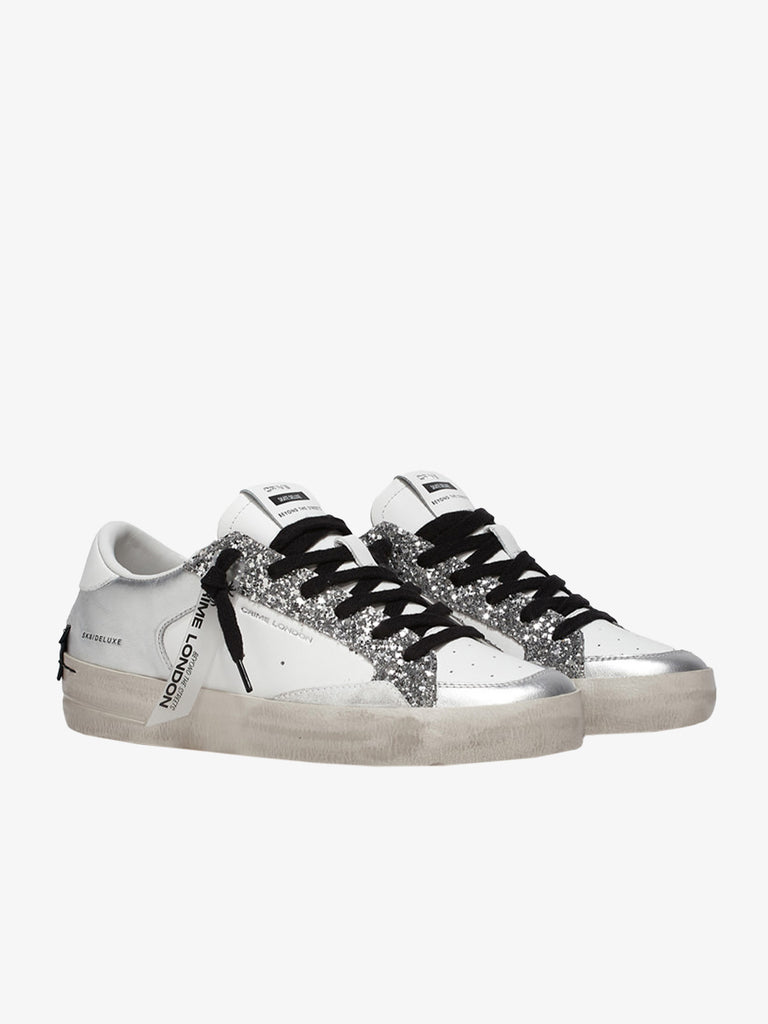 CRIME LONDON Sneakers Sk8 Deluxe donna grigia