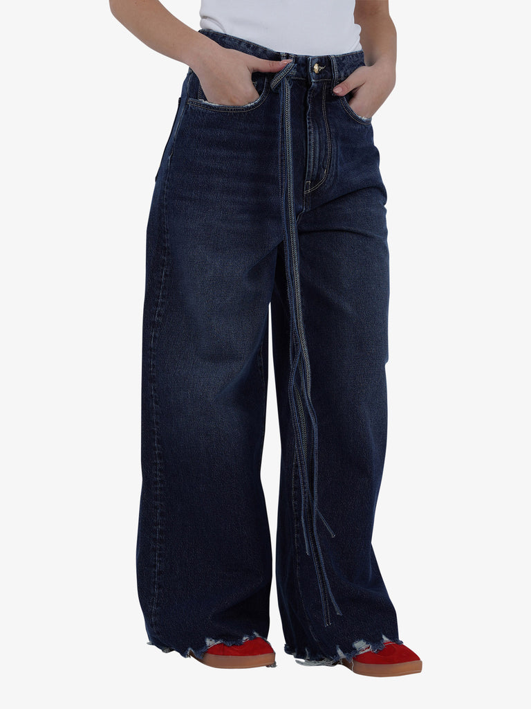 CYCLE Jeans BIG LOW SUPER WIDE 352P533 Donna Blu