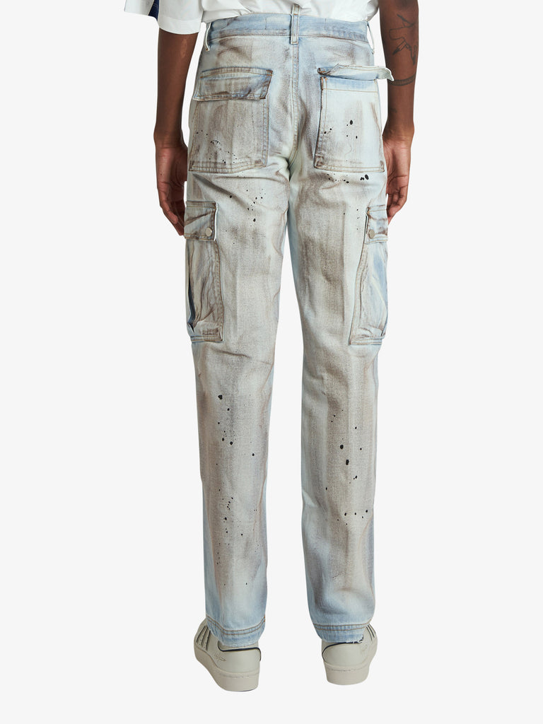 DARK LABEL jeans vita normale uomo denim cotone