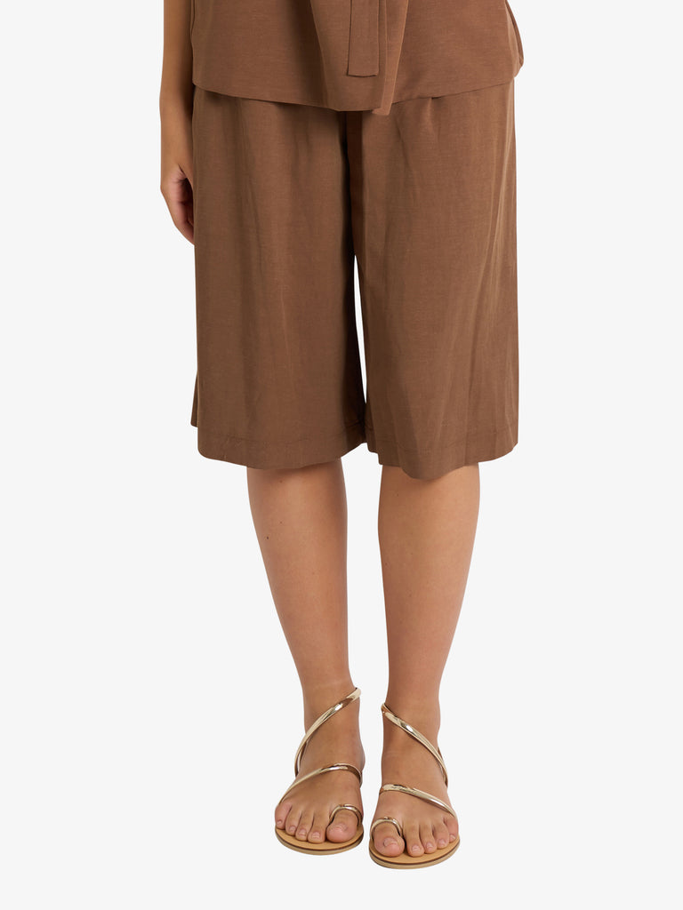 DIXIE bermuda donna marrone viscosa