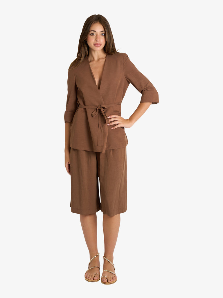 DIXIE blazer donna marrone viscosa