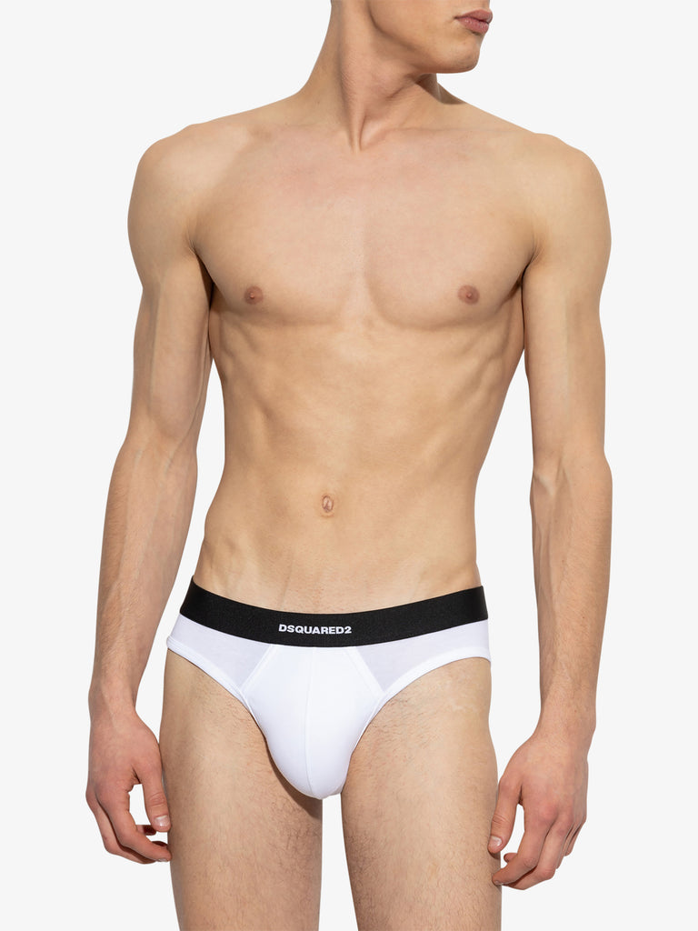 DSQUARED2 Slip TWIN PACK BRIEF DCX200070 Uomo Nero