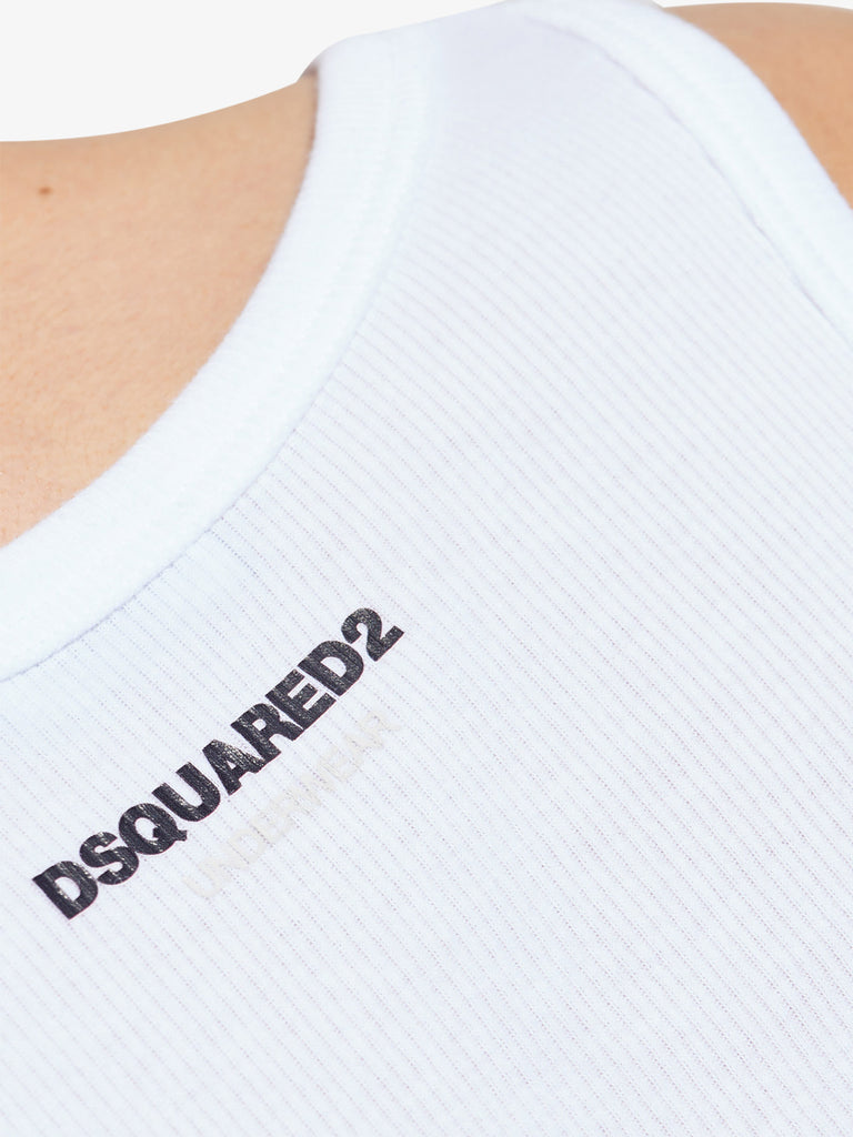 DSQUARED2 Canotte Twin Pack Tank Top Uomo Nero Cotone