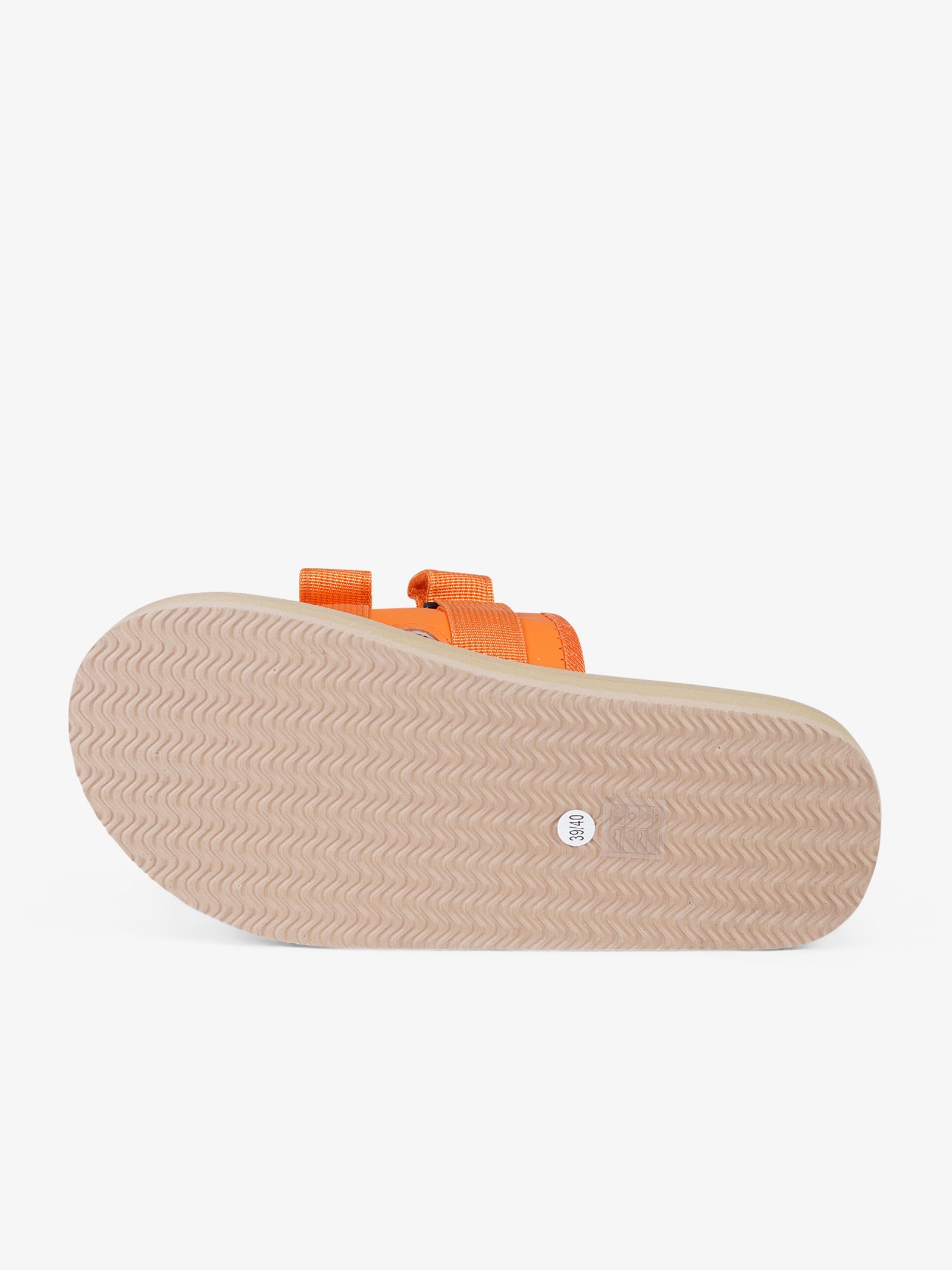 DUALSCAPE slippers solid color rubber orange