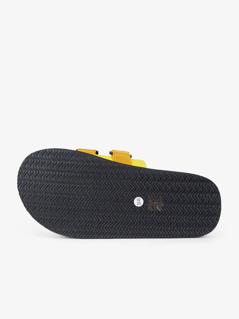 DUALSCAPE ciabatte tinta unita gomma giallo