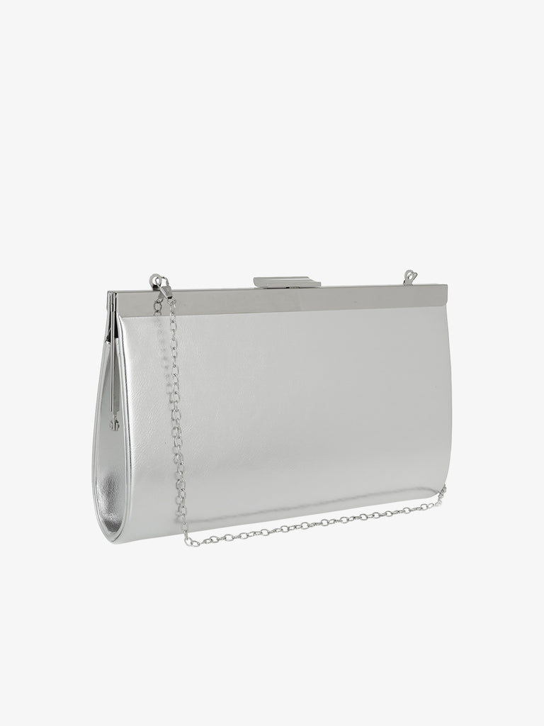 EXE' borsa a mano vatena removibile donna argento