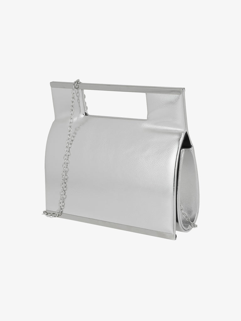 EXE' borsa a mano mini donna sintetico argento