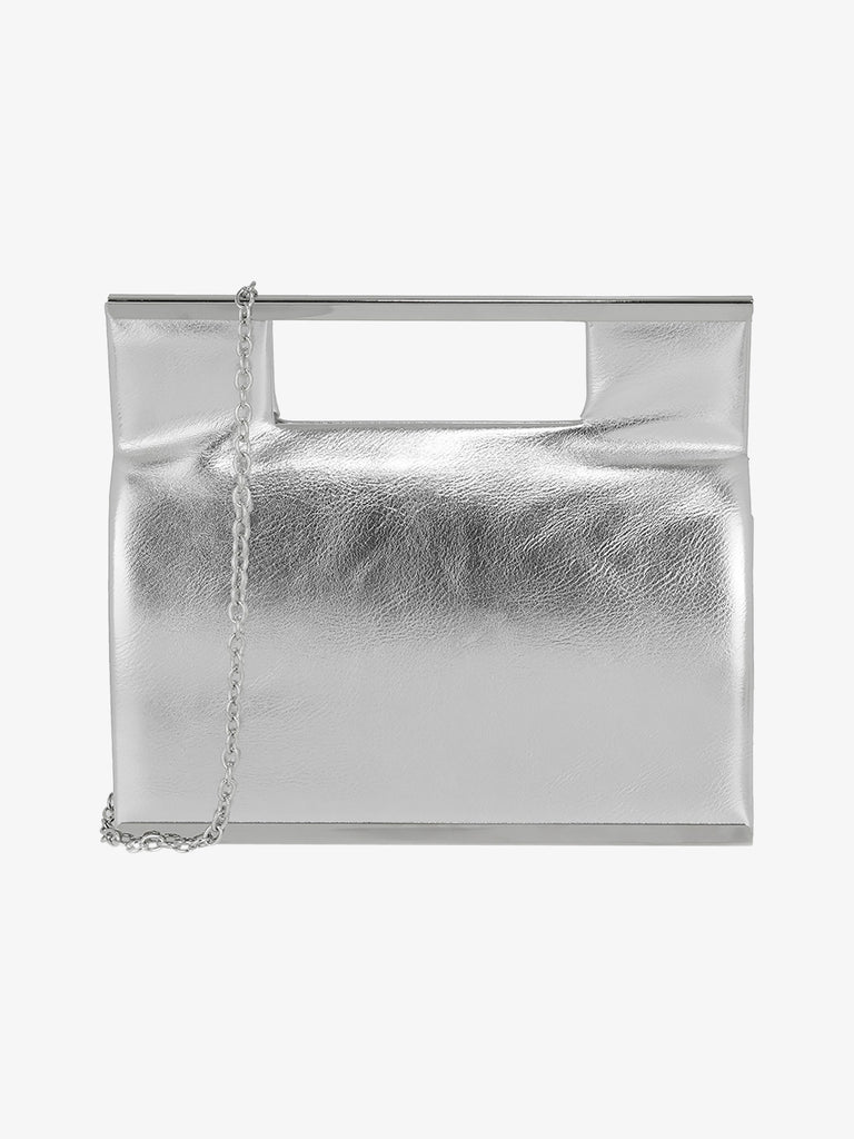 EXE' borsa a mano mini donna sintetico argento