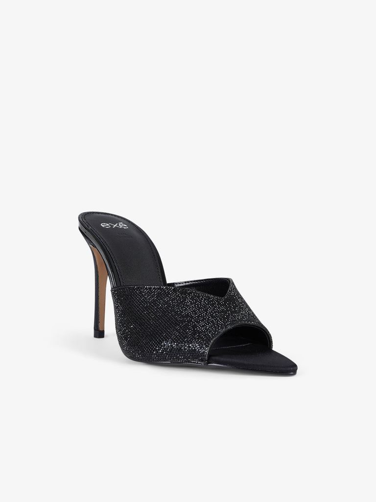 EXE' sandali con tacco a stiletto donna sintetico nero