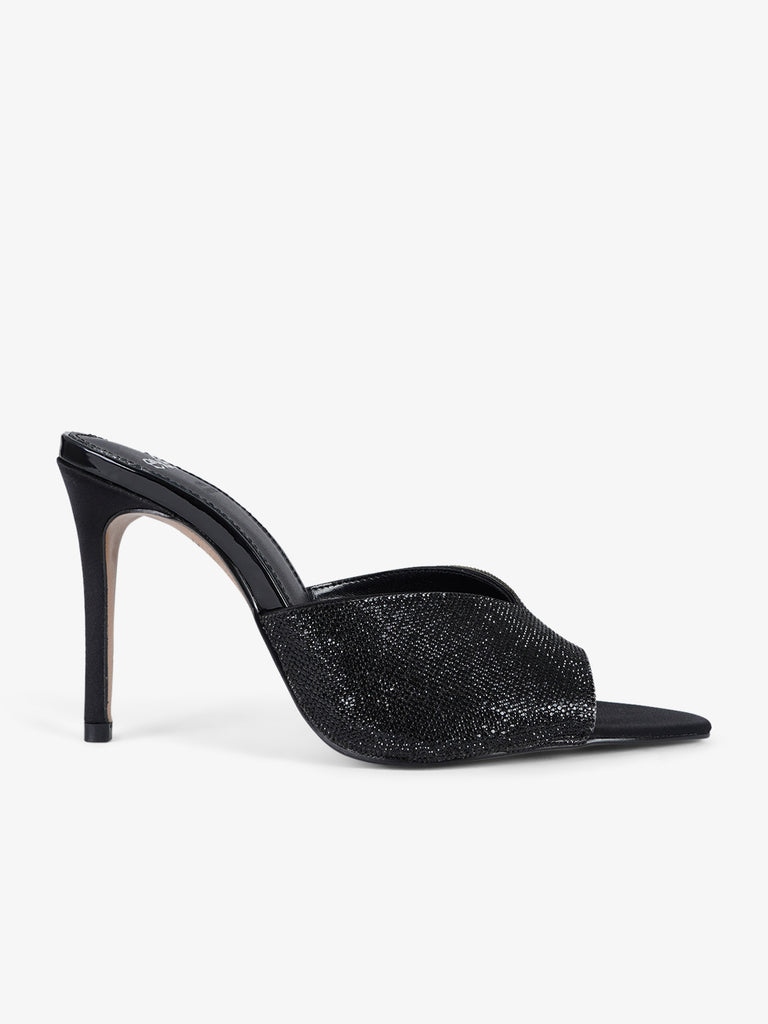 EXE' sandali con tacco a stiletto donna sintetico nero