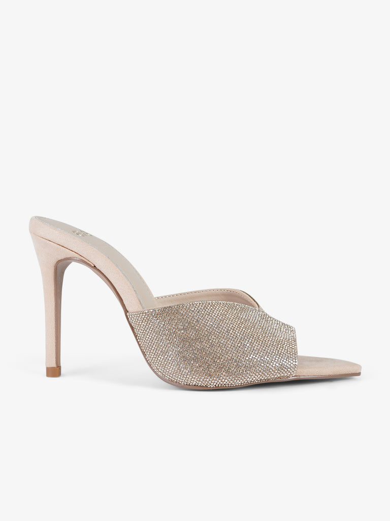 EXE' sandali con tacco a stiletto donna sintetico beige