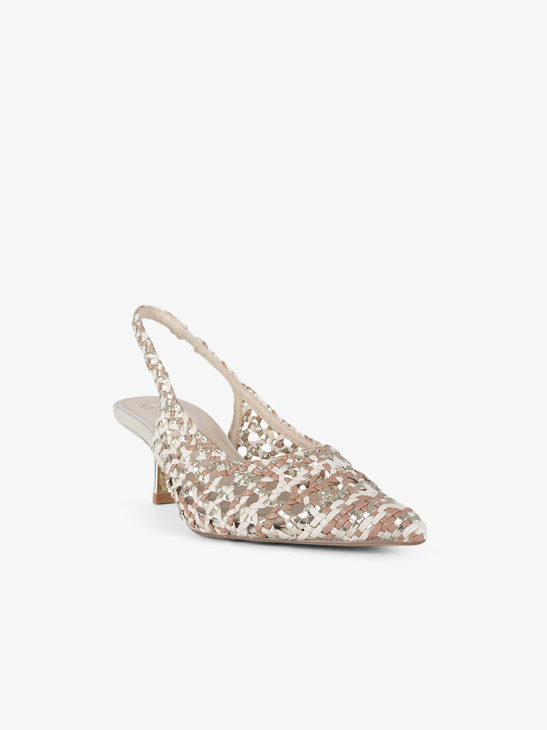 EXE' chanel donna punta a punta sintetico beige