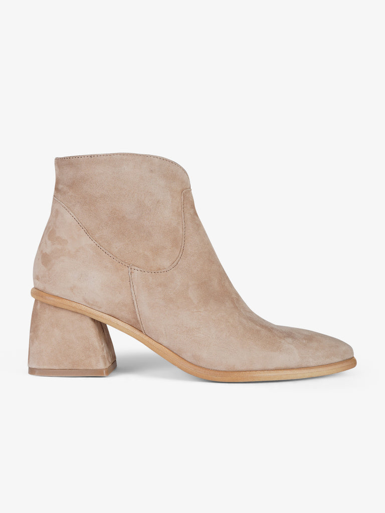 GISEL MOIRE tronchetti donna joan camoscio beige