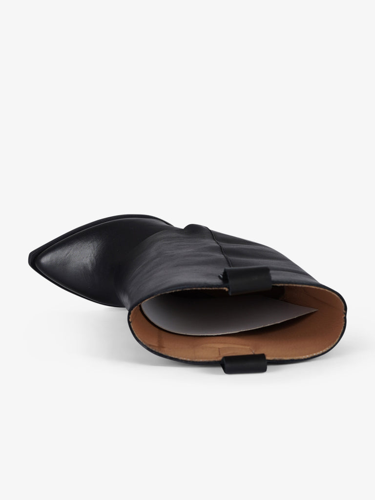 GISEL MOIRE stivaletti donna tex pelle nero