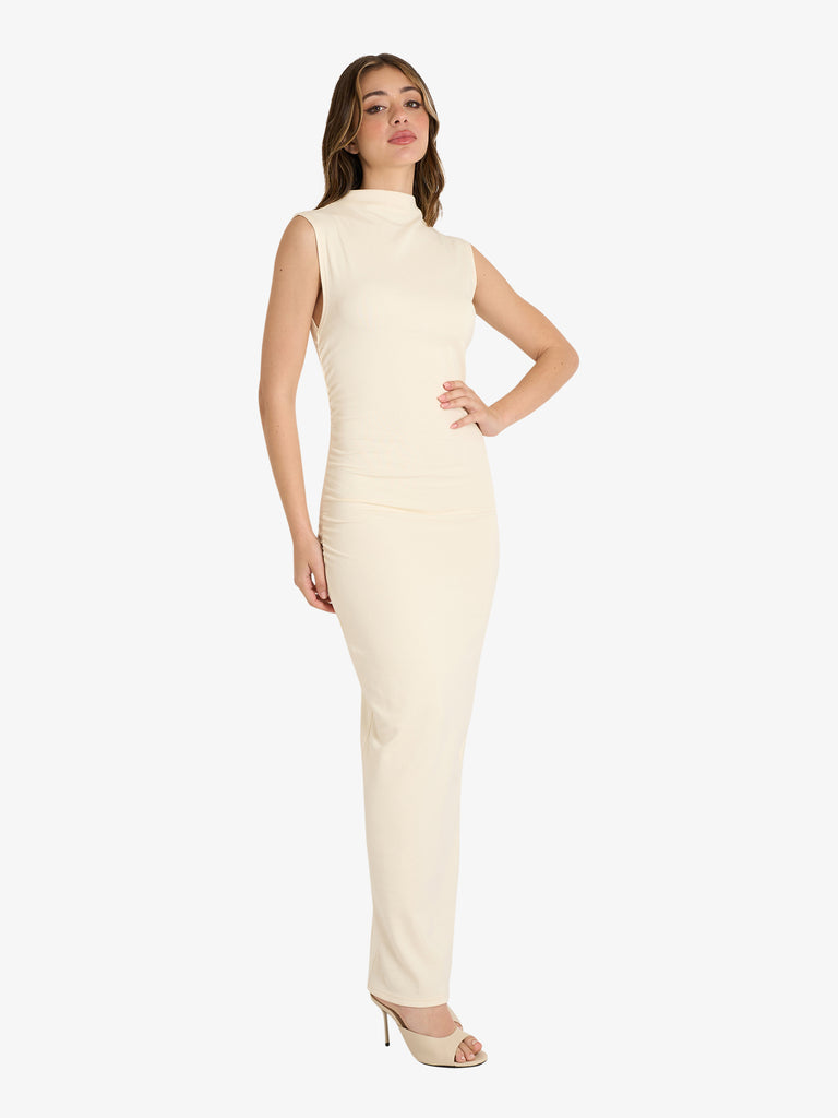 GLAMOROUS abiti lunghi ladies donna panna cotone
