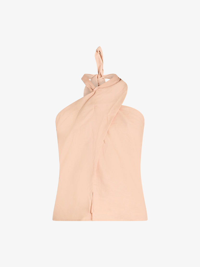 GLAMOROUS top ladies donna beige cotone