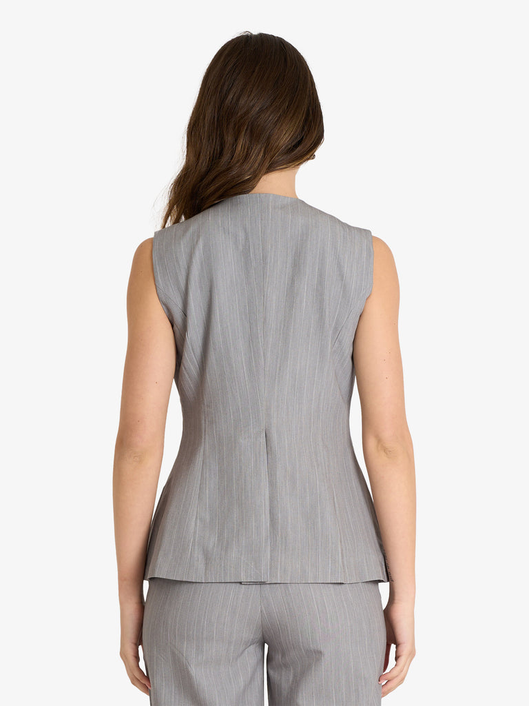 GLAMOROUS top ladies donna grigio poliestere