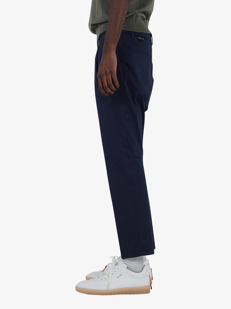 GOLDEN CRAFT pantaloni charles light cotton uomo blu cotone