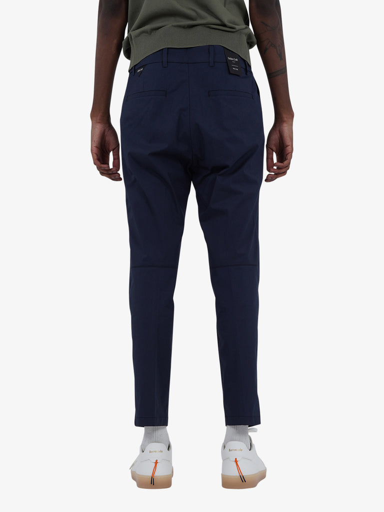 GOLDEN CRAFT pantaloni charles light cotton uomo blu cotone