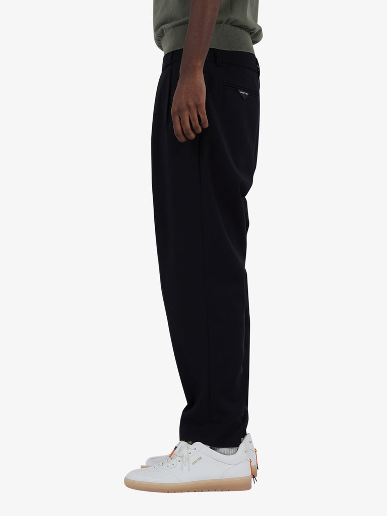 GOLDEN CRAFT pantaloni robin light wool uomo nero poliestere