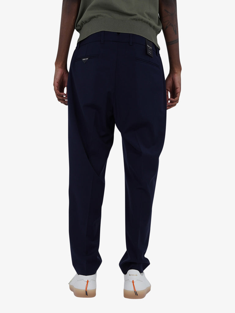 GOLDEN CRAFT pantaloni robin light wool uomo blu poliestere