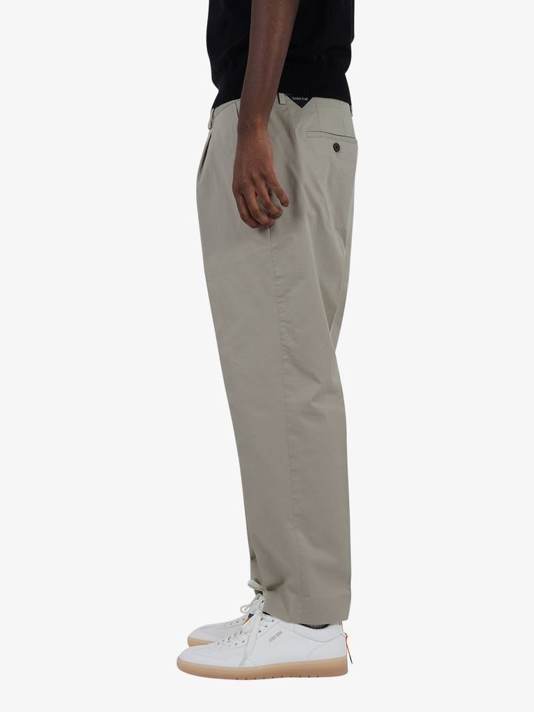 GOLDEN CRAFT pantaloni alfio drill cotton uomo verde cotone