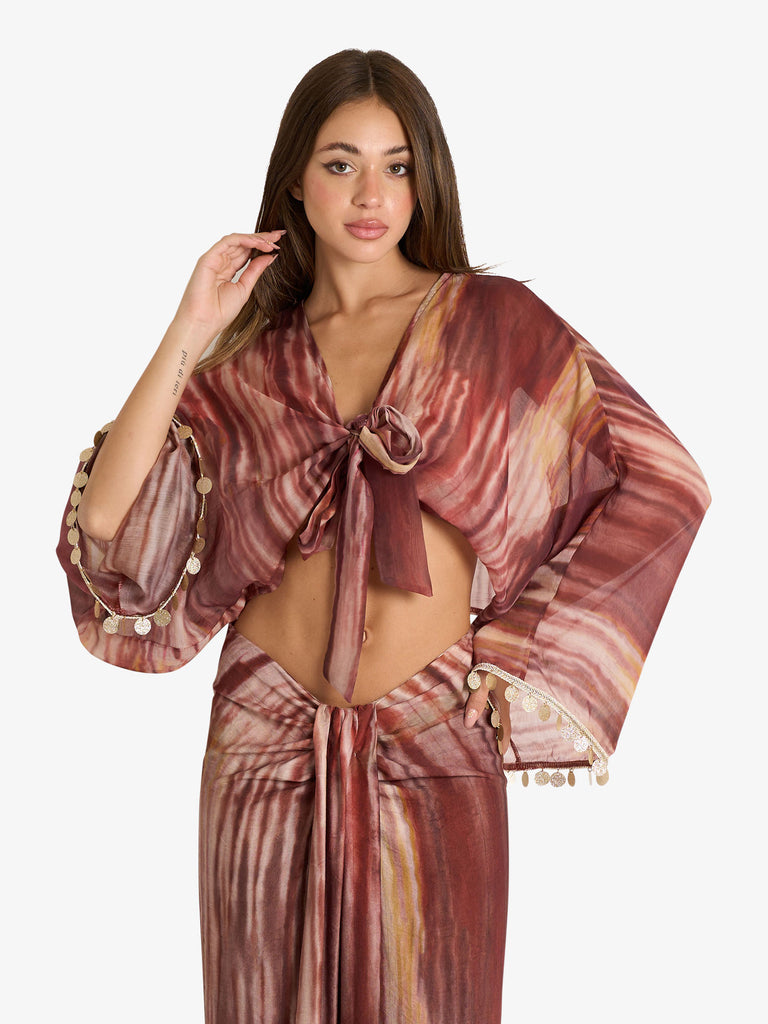 HAVE ONE camicia donna rosa sintetico
