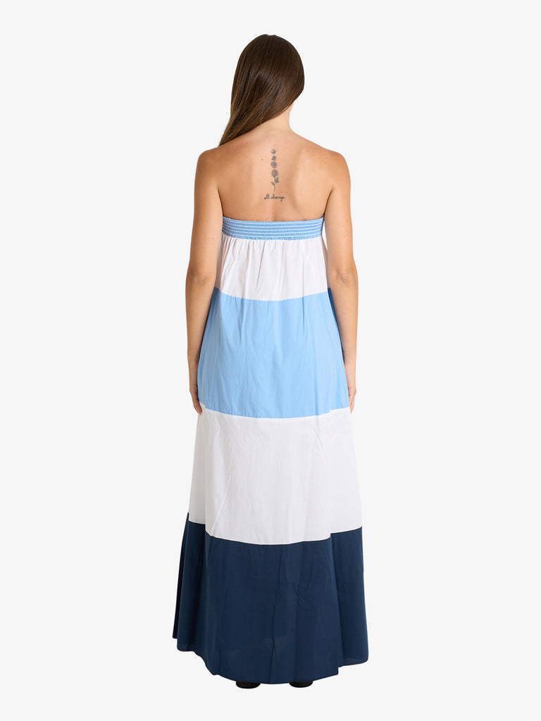 JIJIL abito donna azzurro cotone