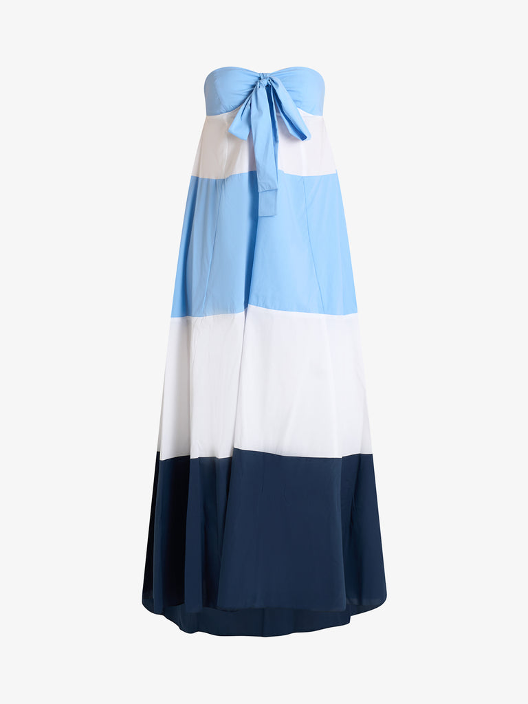 JIJIL abito donna azzurro cotone