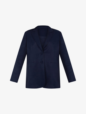 JIJIL Blazer Donna Blu Viscosa con 2 bottoni