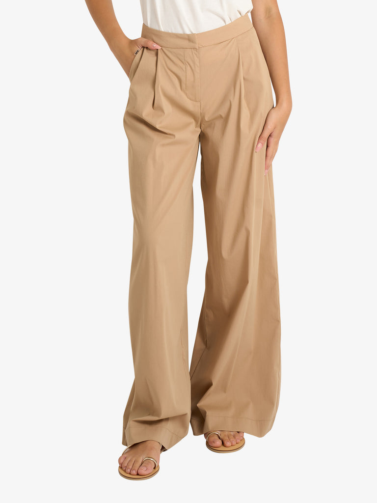 JIJIL pantalone donna beige cotone