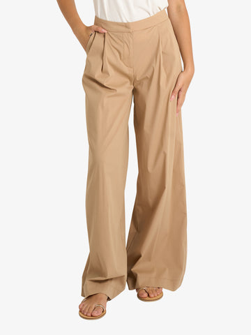 JIJIL pantalone donna beige cotone