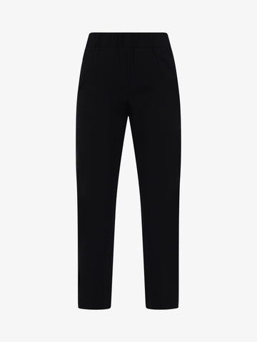 JIJIL Pantalone Donna Nero Cotone con elastico