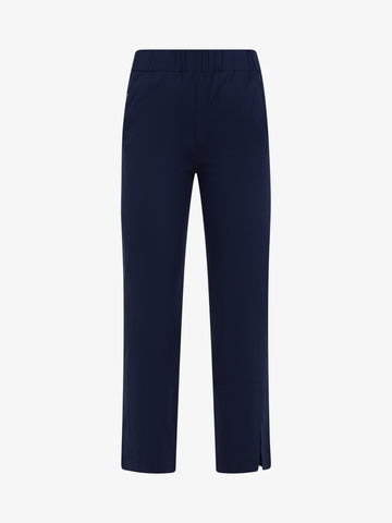 JIJIL Pantalone Donna Blu Cotone con elastico