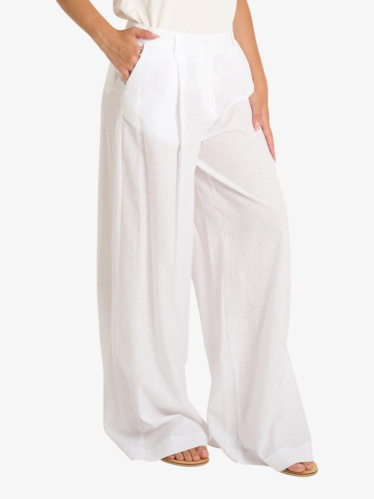 JIJIL pantalone donna bianco