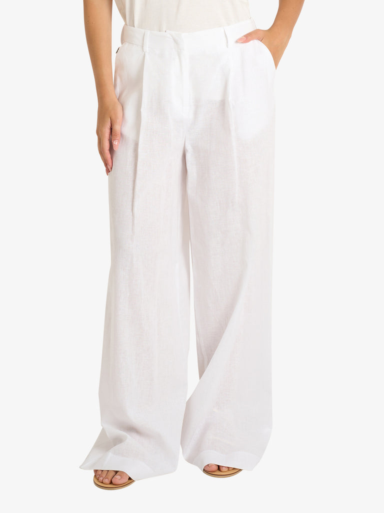 JIJIL pantalone donna bianco