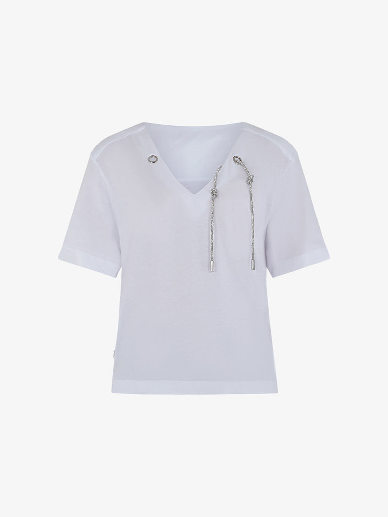 JIJIL T-shirt Donna Bianco Cotone