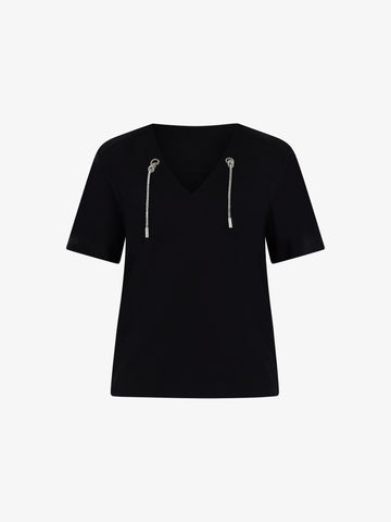 JIJIL T-shirt Donna Nero Cotone