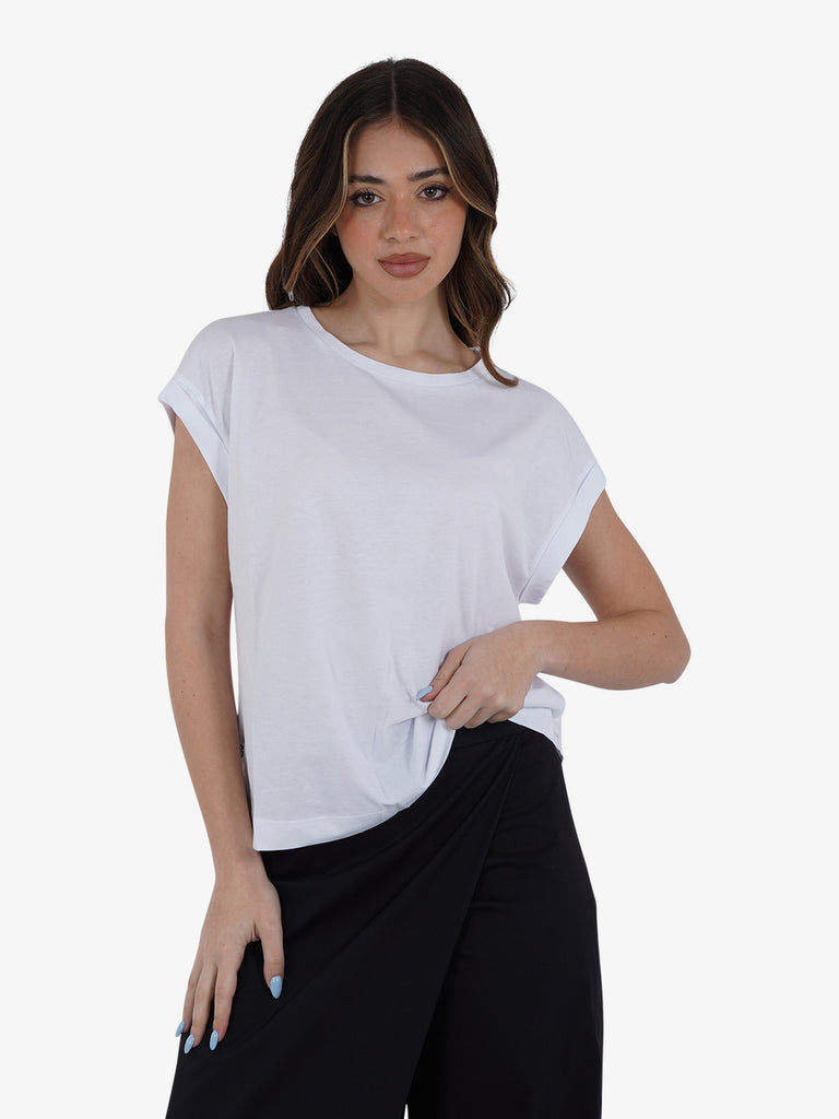 JIJIL T-shirt Donna Bianco Cotone