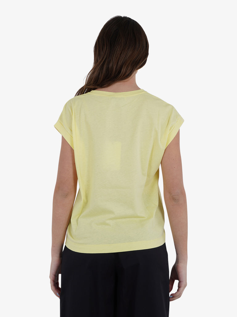 JIJIL T-shirt Donna Giallo Cotone