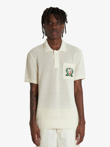 LACOSTE maglie a maniche lunghe pullover uomo panna cotone