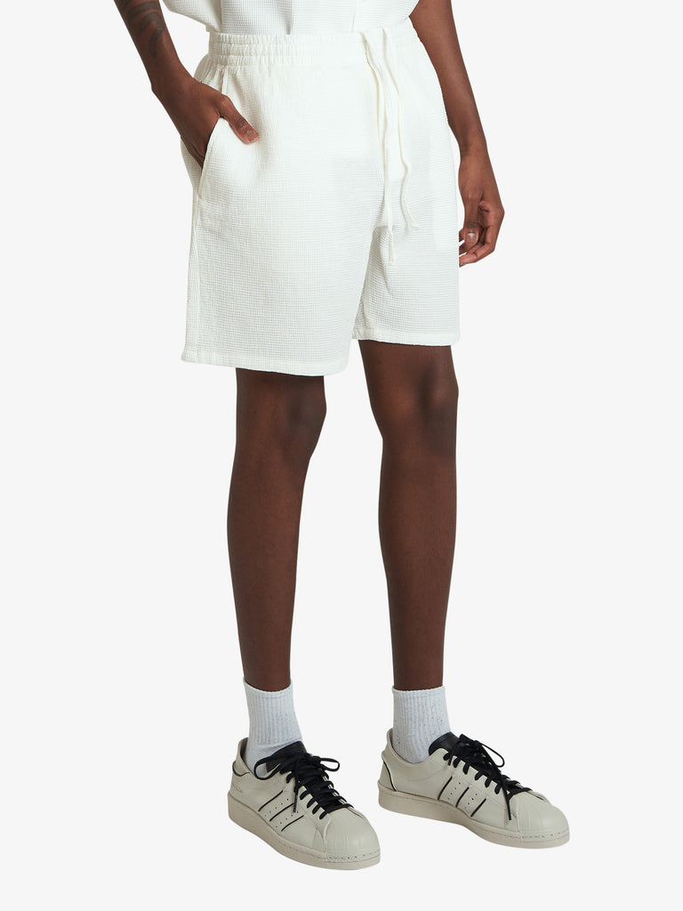 LACOSTE shorts con coulisse uomo bianco cotone