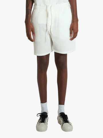 LACOSTE shorts con coulisse uomo bianco cotone