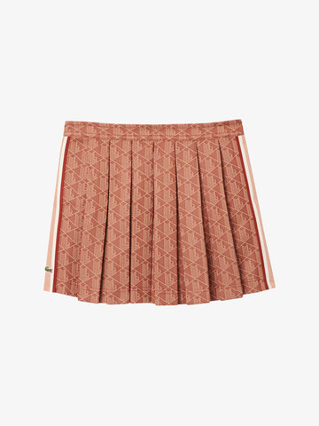 LACOSTE gonne con stampa donna marrone poliestere