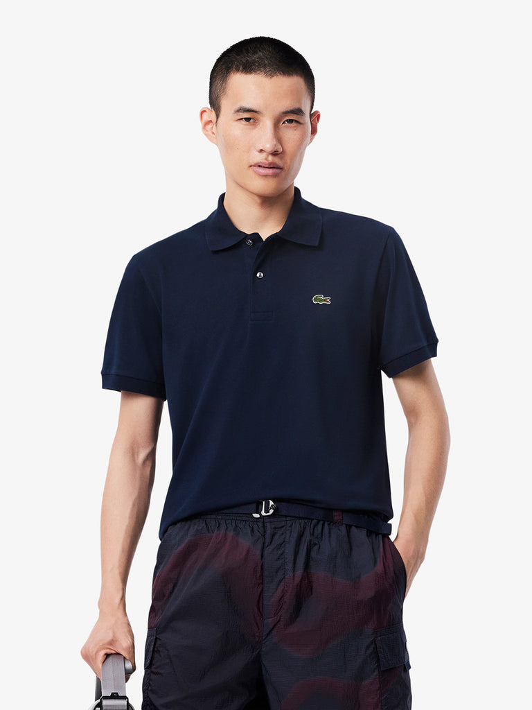 LACOSTE Polo Uomo Blu Cotone con 2 bottoni