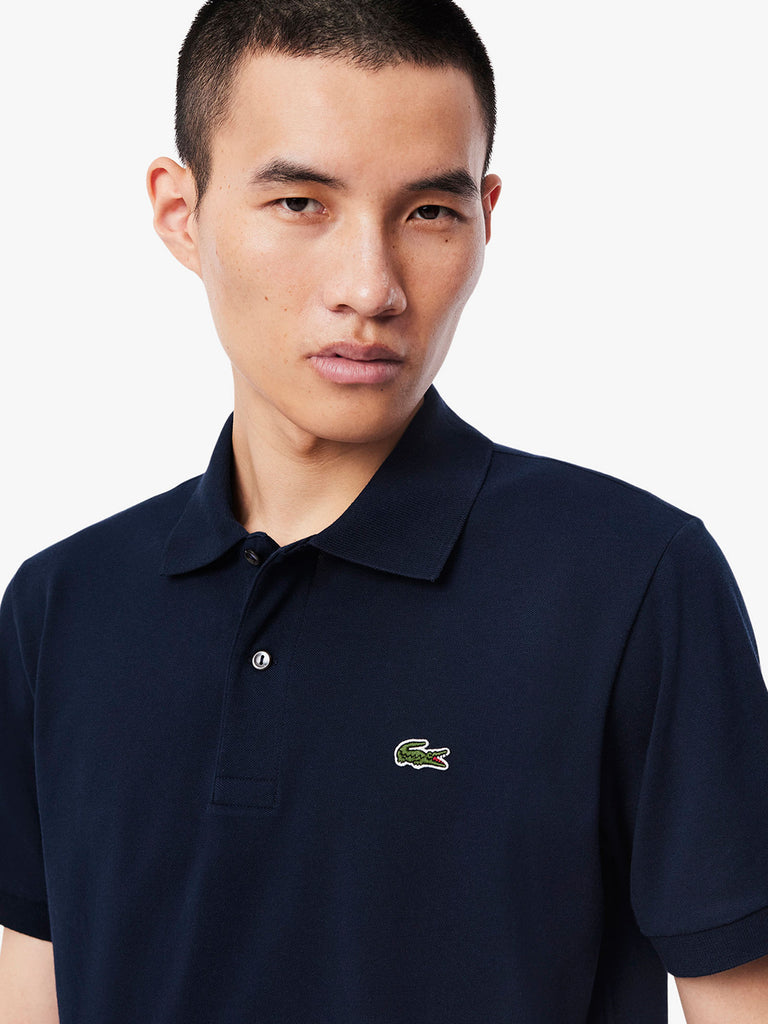 LACOSTE Polo Uomo Blu Cotone con 2 bottoni