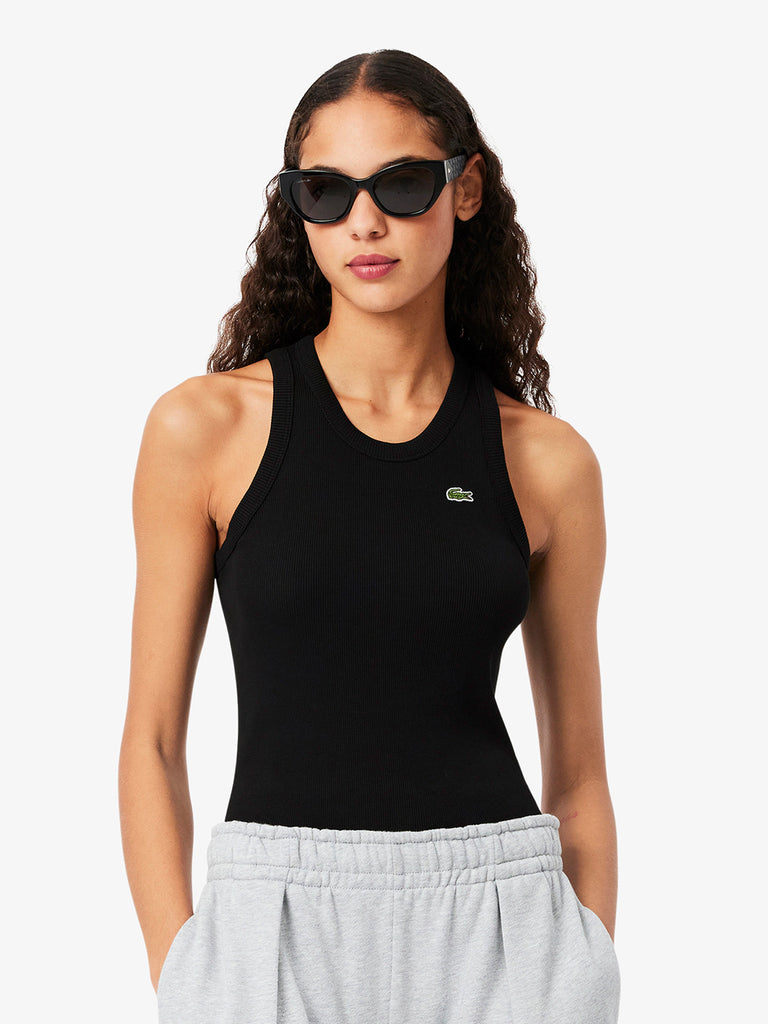 LACOSTE T-shirt T-SHIRT TF5388 Donna Nero