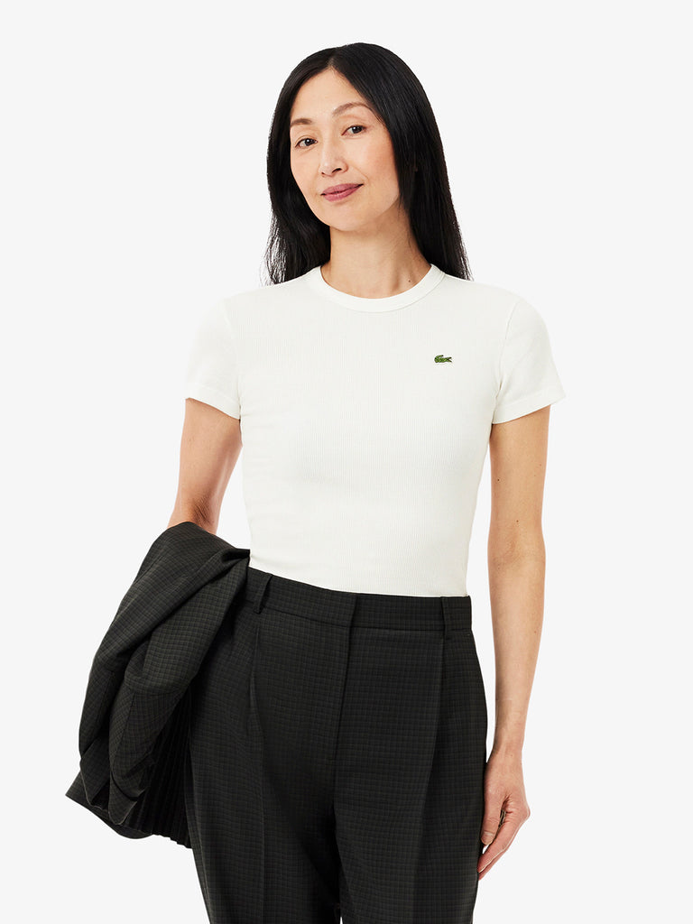 LACOSTE T-shirt T-SHIRT TF5538 Donna Bianco