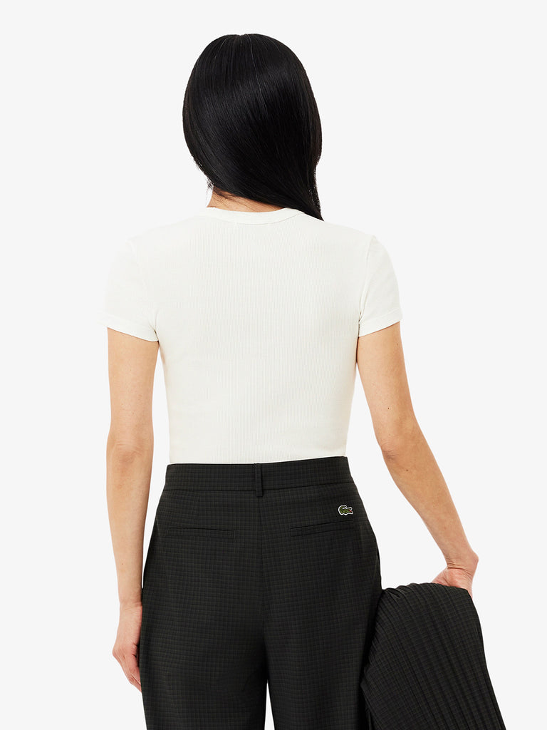 LACOSTE T-shirt T-SHIRT TF5538 Donna Bianco