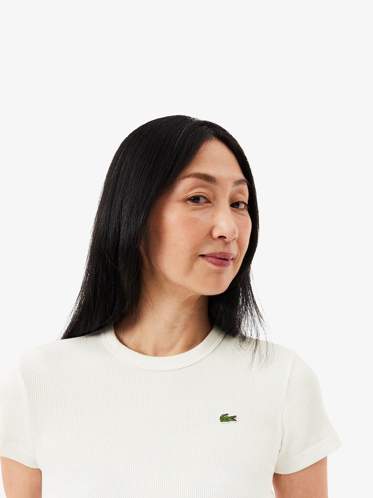 LACOSTE T-shirt T-SHIRT TF5538 Donna Bianco